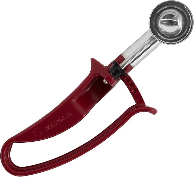 Zeroll 2070 Universal Standard Length EZ Disher Food Portion Control Scoop Designed for Right or Left Hand Use Dishwasher Safe NSF Approved, 1 5/16-Inch, Plum