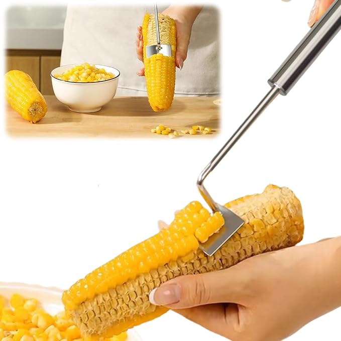 Corn Peeler 2025 Upgrade Stainless Steel Corn Stripper for Kitchen Corn Peeling Tool Corn Cob Thresher Easy Clean Corn Separator Quick Peel Corn Gadgets Gift