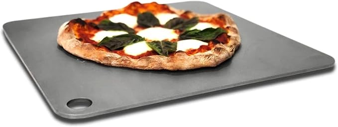 ThermiChef 16x16 Pizza Steel, 1/4" Thick, 17.6 lbs - Cooking Steel for Oven & Grill - Made in USA