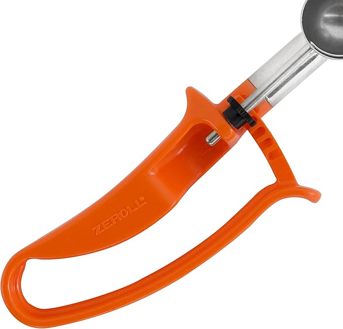 Zeroll 2100 Universal Standard Length EZ Disher Food Portion Control Scoop Designed for Right or Left Hand Use Dishwasher Safe NSF Approved, 1 3/26-Inch, Orange
