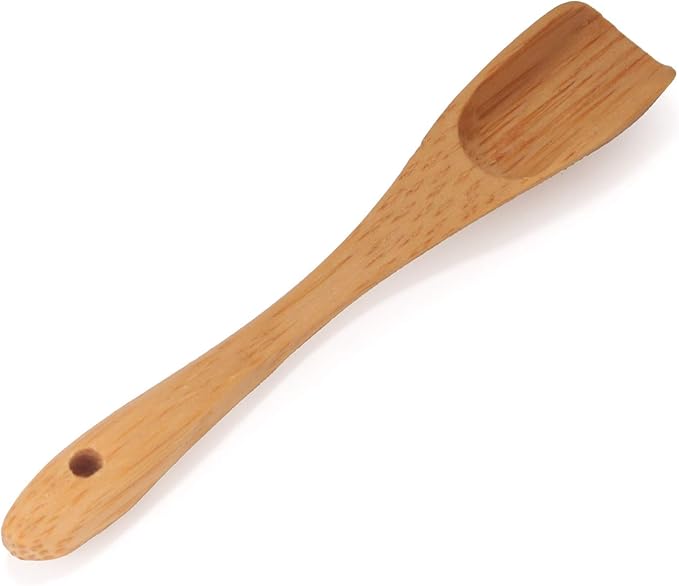 BambooMN - 3.1" Small Solid Bamboo Deep Scoop, 10pcs