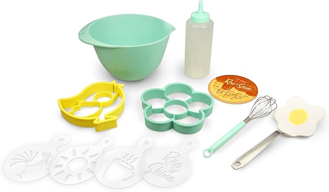 Handstand Kitchen Rise and Shine Breakfast Making Set, 5-piece with Recipes for Kids (Pan Not Included)