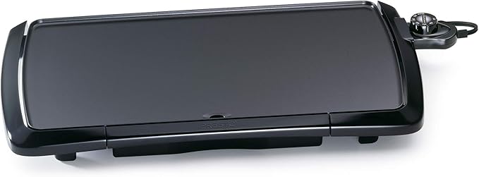 Presto 07061 22-inch Electric Griddle With Removable Handles, Black, 22-inch & 07030 Cool Touch Electric Griddle