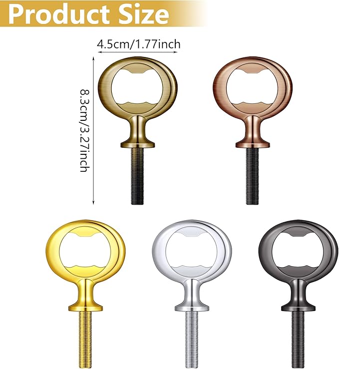 Patelai 30 Pieces Metal Bottle Opener Kit Blank Stainless Steel Bottle Opener Inserts Hardware for Wedding Wine Party DIY Project Craft Wood Turning