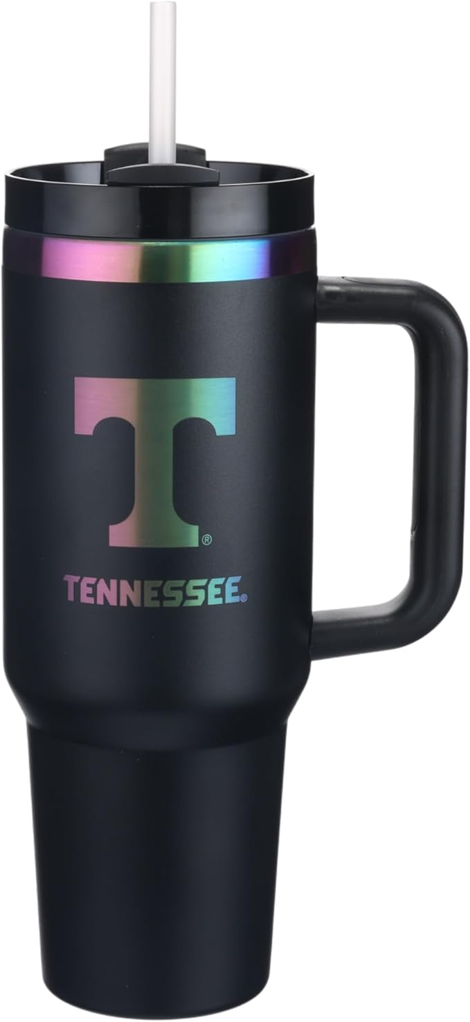 The Memory Company | Licensed NCAA 40oz Iridescent Tumbler with Handle