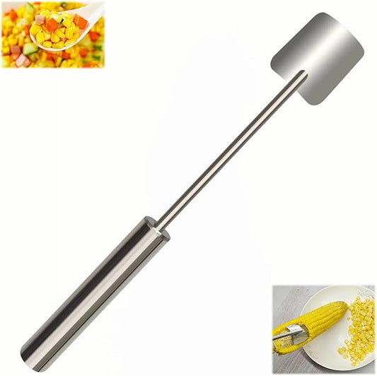 Latest Corn Peeler | Long-Handle Stainless Steel Kernel Remover | Fast, Labor-Saving & Safe | Easy-Clean Tool for Home, Restaurants & BBQs (CK-C(1Pcs))