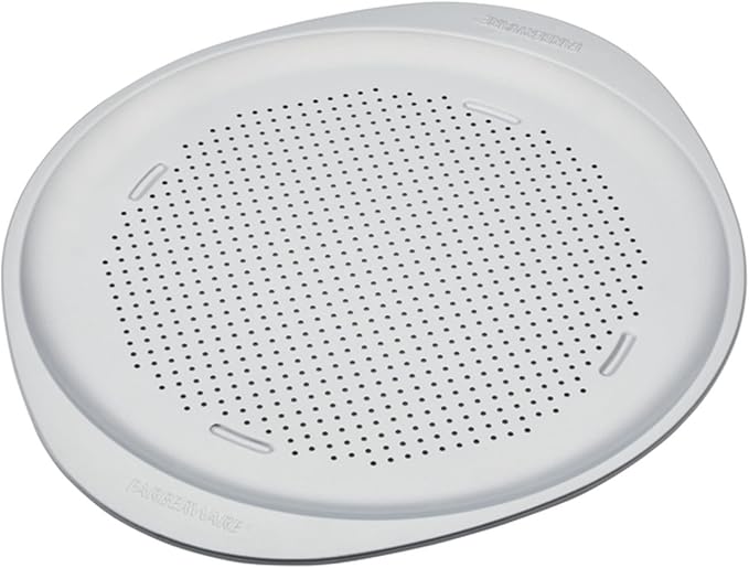 Farberware GoldenBake Nonstick Baking Sheet and Pizza Crisper Pan Set, 2 Piece, Gray (Pack of 2)