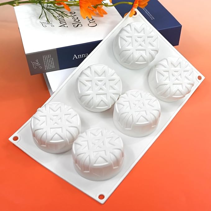 mostsom Sea Octopus Tentacles Silicone Mold Round Star Shaped Baking Mold Cake Border Fondant Molds Cake Decorating Tools (H_11.88x6.92x1.4 inch)