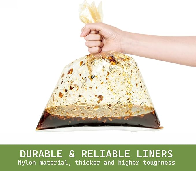 Slow Cooker Liners 20pcs, Large 13“ x 21” Disposable Cooking Bags for 3QT to 8QT Slow Cookers, Cooking Tray for Oval and Round Pots (20)