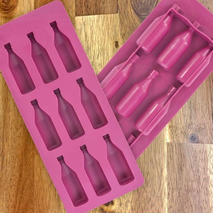 Fairly Odd Novelties Ice Cube Tray, Four Pack, Burgundy Wine