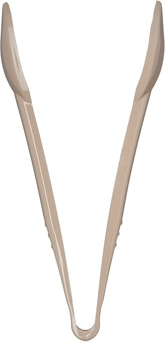 Carlisle FoodService Products 460906 Carly Salad Tong, 9" Salad Tong, Beige, 12 Pack
