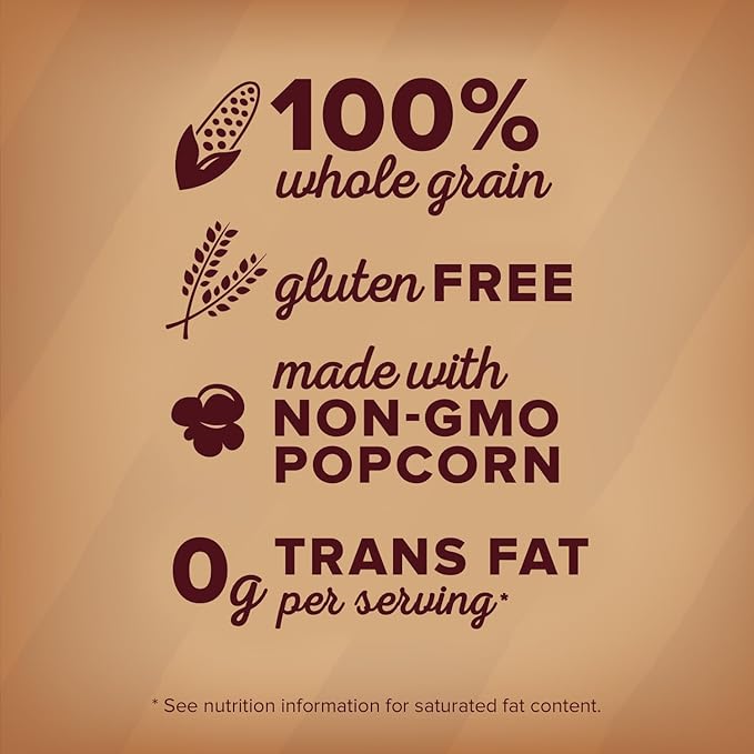 Orville Redenbacher’s Microwave Popcorn, Naturals Simply Salted Popcorn, 3g Fiber Per Serving, 3.3 oz., 6-Count