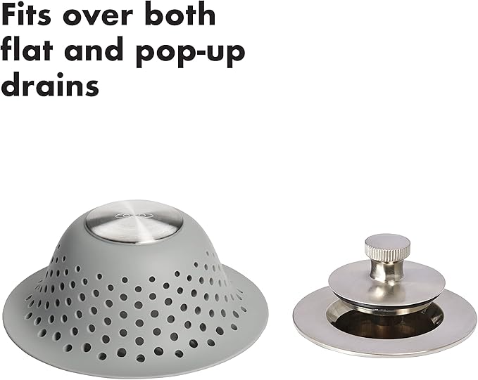 OXO Good Grips Small Sink Mat & Good Grips Silicone Shower & Tub Drain Protector
