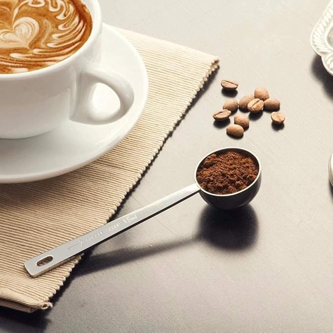Jasni Stainless Steel 1 Tablespoon Measuring Coffee Scoop Spoon, Set of 3