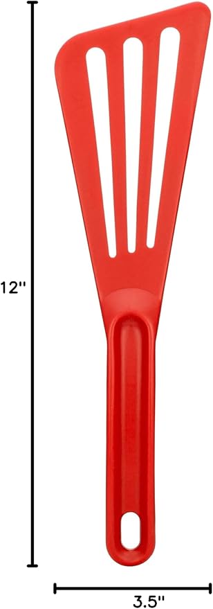 Matfer Bourgeat Exoglass® High Temperature Pelton Spatula, Red