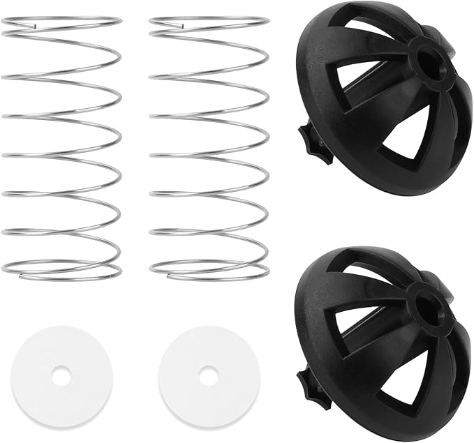 Coffee Machine Brewing Basket Bottom Spring Loaded Stopper Kits Fits For Black+Decker Mr. Coffee Hamilton Parts Number 990117900 990237500 Coffee Machine Accessory 2 Pack