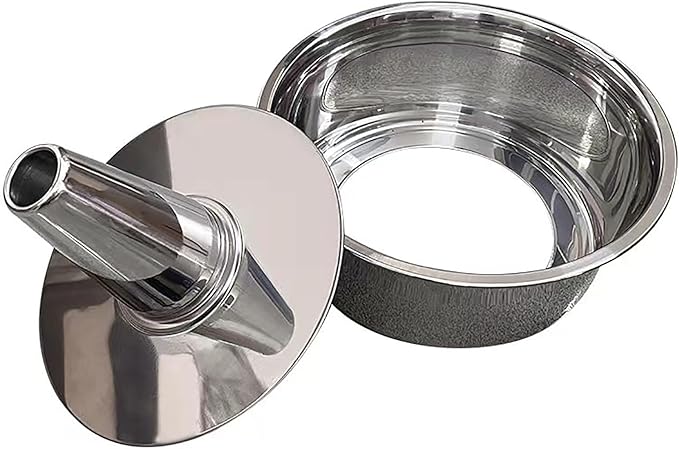 Fox Run Angel Food Cake Pan, Stainless Steel Tube Cake Pan With Removable Bottom, Round 10" x 5"
