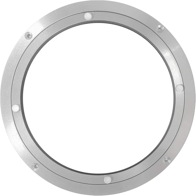 HLMOptimo Lazy Susan Bearing 10 inch Aluminum Turntable Ball Bearing, Heavy Duty Turner Bearing Silent Turntable Bearing Swivel Turntable Bearing 8/10/12/14 inch (10 inch)