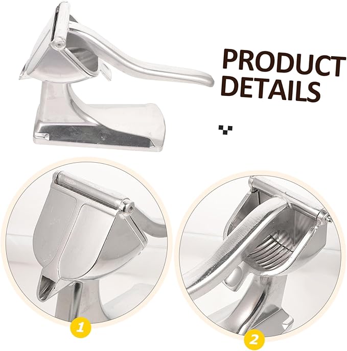 Manual Citrus Extractor Tool Thick Hand Press Lemon Squeezer Fruit Juicer with Stable Base for Home and Professional Use Easy Squeeze Handheld Aluminum Press