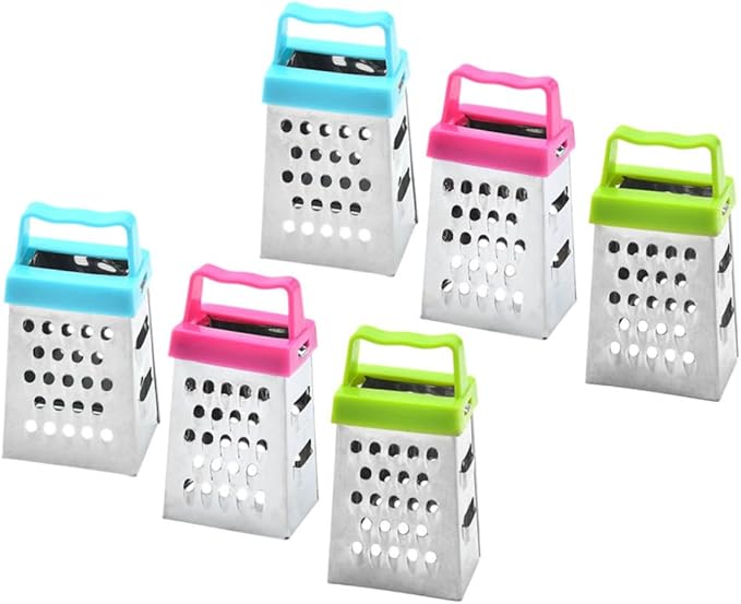 PRETYZOOM 18pcs Stainless Cheese Grater Fine Grater Slicer Vegetable Slicer Easy Peel
