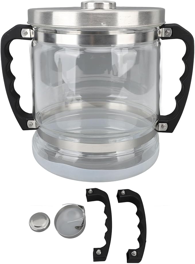 ZJchao Water Distiller Glass Jar, 6L Glass Jar for Home Beauty Water Distiller Replacement Collection Bottle Distiller Water Container Compatible Most Countertop Water Distiller