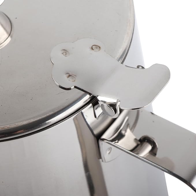 Stainless Steel Milk Frothing Pitcher with Lid for Latte Coffee Art, Small 3oz Creamer Jug, Metal Barista Set, Mini Cup for Health Gear Coffee (2000ml)