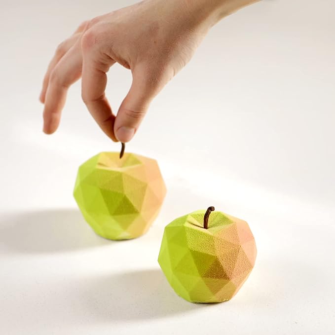 DINARA KASKO Apple Silicone Mold for Baking. Small Fruit 3D Silicone mold for Cake or Mousse. Reusable Food Grade Non-Stick Pastry Baking Molds