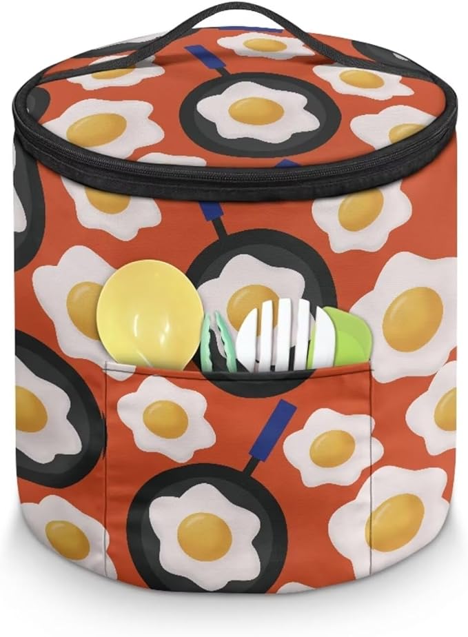 Fried Egg Electric Pressure Cooker Storage Bag Anti Splash Oil-proof Electric Pressure Cooker Insulation Bag Enclosed Bottom