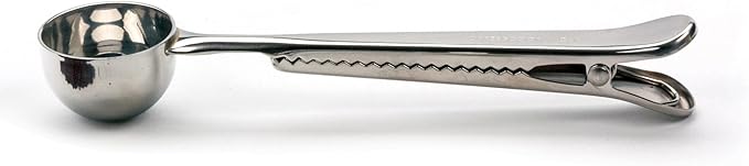 RSVP International Coffee Scoop Collection, 1-1/2 Tablespoon, Clip, Stainless Steel