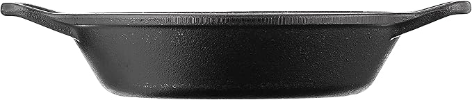 Lodge 8 Inch Pre-Seasoned Cast Iron Skillet - Dual Assist Handles - Use in the Oven, Stove, Grill, or Over a Campfire - Black (Pack of 3)