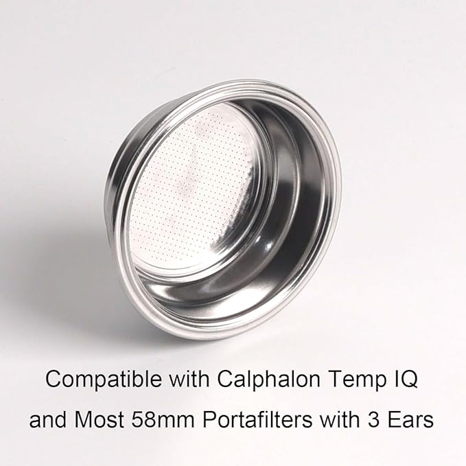 CAPFEI 58mm Pressurized Filter Basket Compatible with Calphalon Temp IQ/Kitchenaid KES6403 - Dual Wall Filter Basket - 2 Cups Capacity