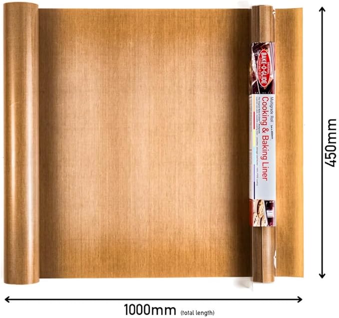 Bake-O-Glide STD0450 Non Stick Reusable Cooking/Baking Liner Roll, Brown, 1 m x 450 mm