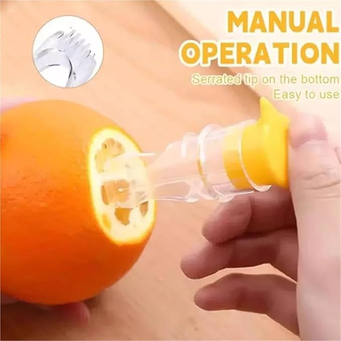 Manual Lemon Juicer Portable Mini Squeezer Citrus Reamer Hand Held Easy for Orange Limes(E)