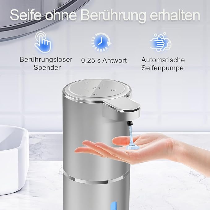 Automatic Liquid Soap Dispenser Bathroom Kitchen Dish Liquid Body Shampoo Shower Gel Hand Free Liquid Wall Mount Touchless Soap Dispenser 380ml Auto Liquid Dispenser Sylfu