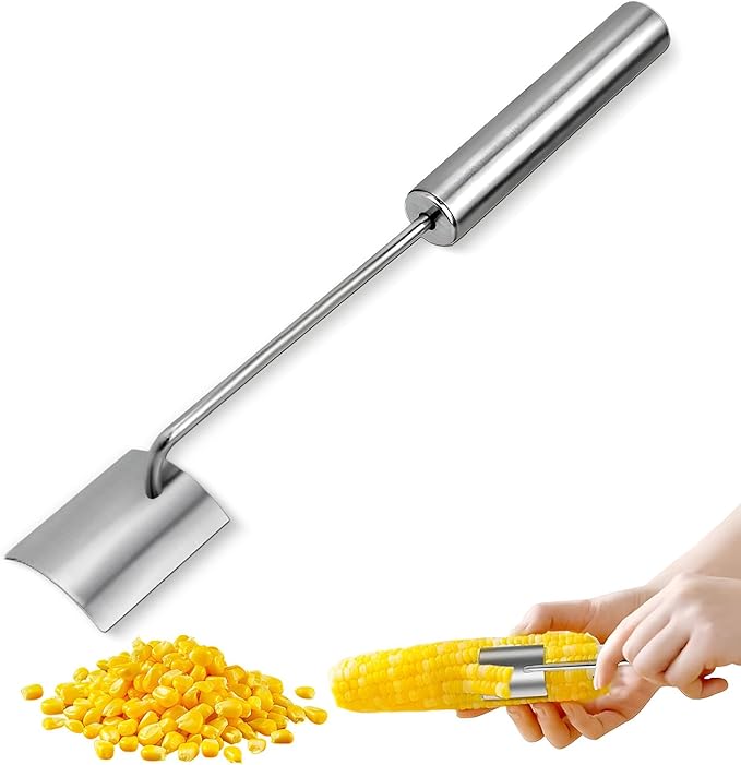 Long Handle Stainless Steel Corn Cob Stripper,Corn Cob Thresher,Corn Peeler,Corn Stripper,Corn Thresher,Corn Kernel Separator,Corn Kernel Scraper,Corn Kernel Cutting Tool,Corn Scraper (Style-A)