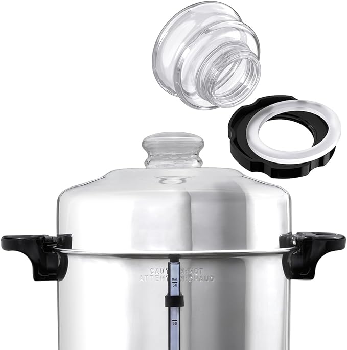 990044000 Top Filler Cap Replaces for Hamilton Beach Commercial Coffeemaker Urn Glass Cap, Coffeemaker Commercial Fill Cap for 60 cup Coffeemaker Model D50065, D50065A, D50065B, D50065C