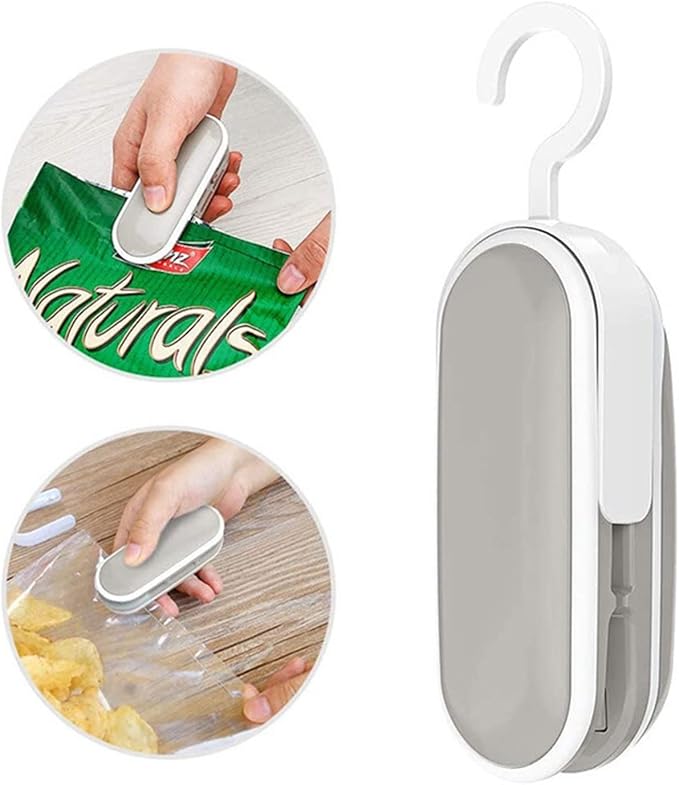 Kitchen Mini Bag Sealing Machine Vacuum Food Sealer 2 in 1 Heat Sealer Handheld Portable Bag Sealer Packaging Machine