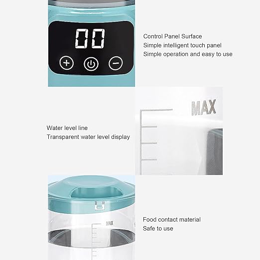 Hydrogen Water Pitcher, 1.5L Hydrogen Generator with SPE PEM Technology, Quick Electrolysis, LED Touch Display, for Home Fitness Office Daily