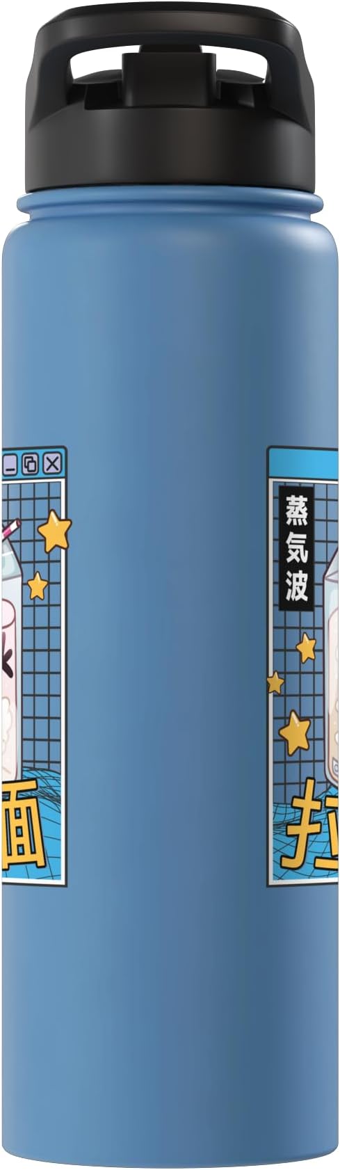 Milk Carton Digital Japan Style 80s Otaku Vaporwave Anime Stainless Steel Insulated Water Bottle