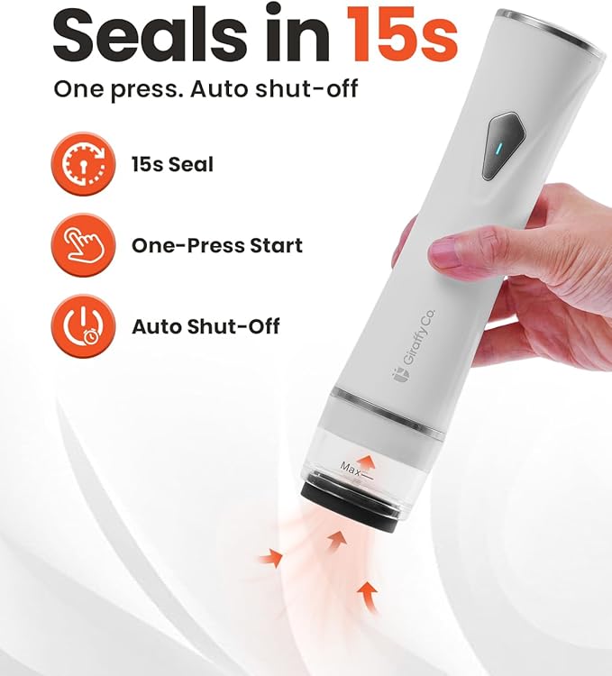 Cordless Handheld Vacuum Sealer Machine for Food (Machine Only), Portable Vacuum Sealer with Visible Water Tank for Reusable Valve Vacuum Bags, Meal Prep & Freezer Storage