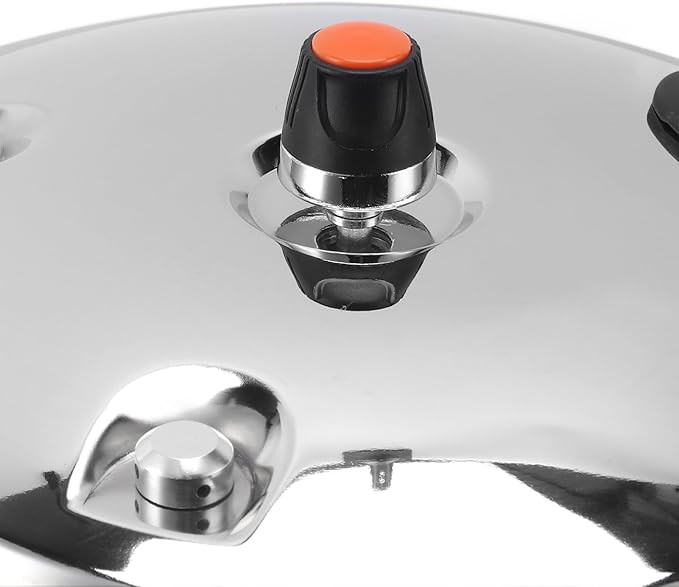 Electric Pressure Cooker, Alarm Valve, Anti-clogging Cover, 80KPA Stainless Steel Pressure Cooker for Gas Stove (7L)