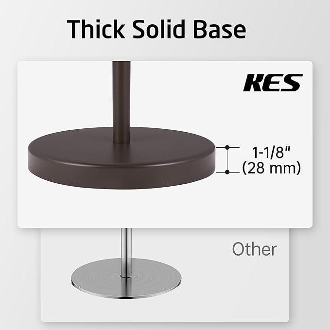 KES Kitchen Paper Towel Holder Countertop with Weighted Base, Freestanding Paper Towel Holders 18/8 Stainless Steel, Bronze, KPH202-BB