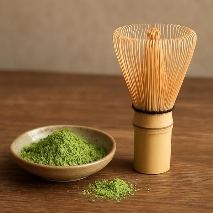 2-Pack Handcrafted Matcha Whisk, Bamboo Whisk for Matcha Tea, Natural Bamboo Chasen, 100-Prong Chasen, Macha Whisks Brush Match Accessories Wisk Mixer Whisker for Making Ceremonial Macha Tea