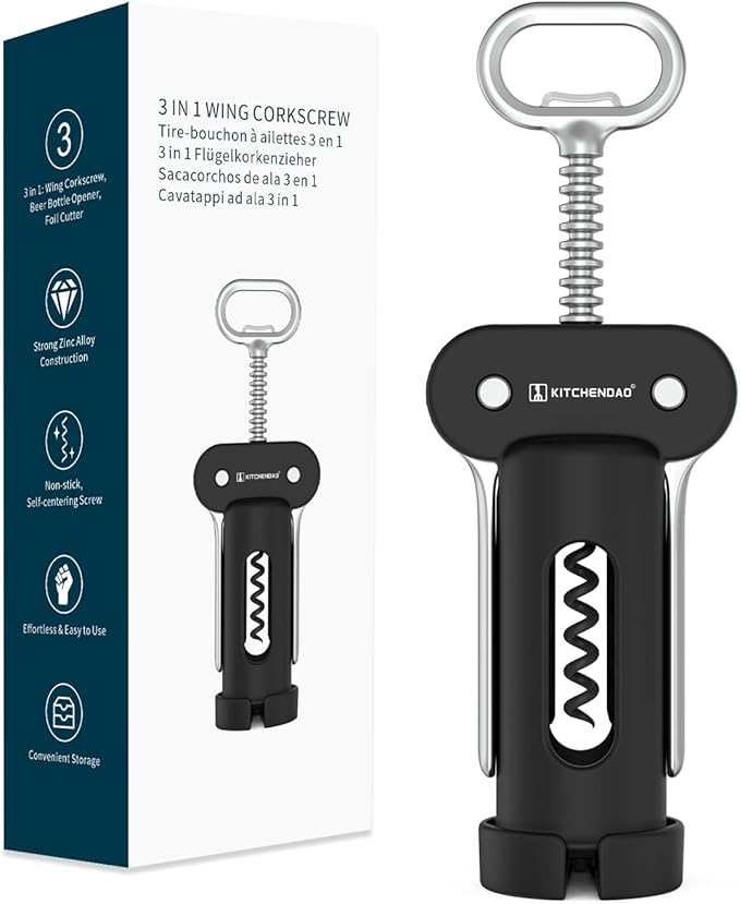 Wine Aerator Pourer and Wing Corkscrew Wine Bottle Opener