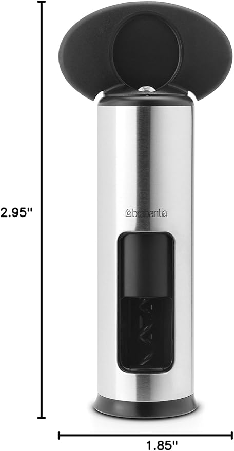 Brabantia Classic Corkscrew Bottle Opener - Matte Steel, 369360, Medium