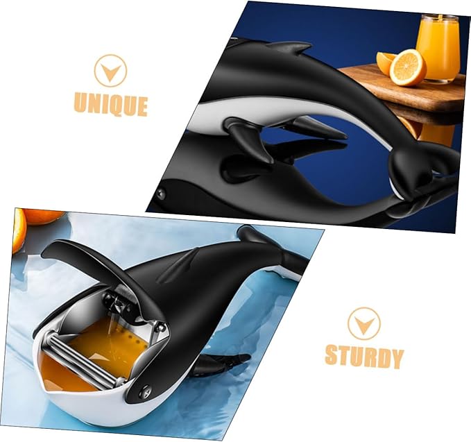Manual Lemon Squeezer Whale Citrus Juicer Hand Juicer Easy Clean Portable