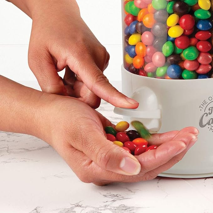Handy Gourmet Original Triple Candy Machine-Fun Candy & Nut Dispenser-New & Improved (Pearl White), Standard (JB8450PWHI)