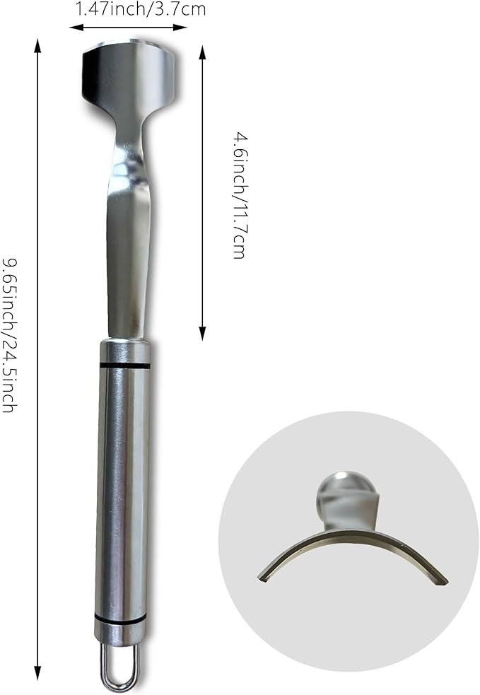 Stainless Steel Corn Peeler, Efficient Corn Cob Stripper & Thresher,Cob Remover Tool, Quickly Removes Kernels in Seconds, Essential Kitchen Gadget