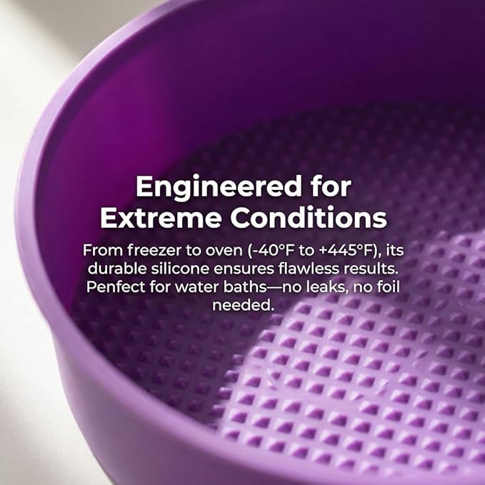 Baking Silicone 10-Inch Round Cake Pan Baking Mold, BPA Free, Non-Stick European-Grade Silicone, 2.16-Inches Deep