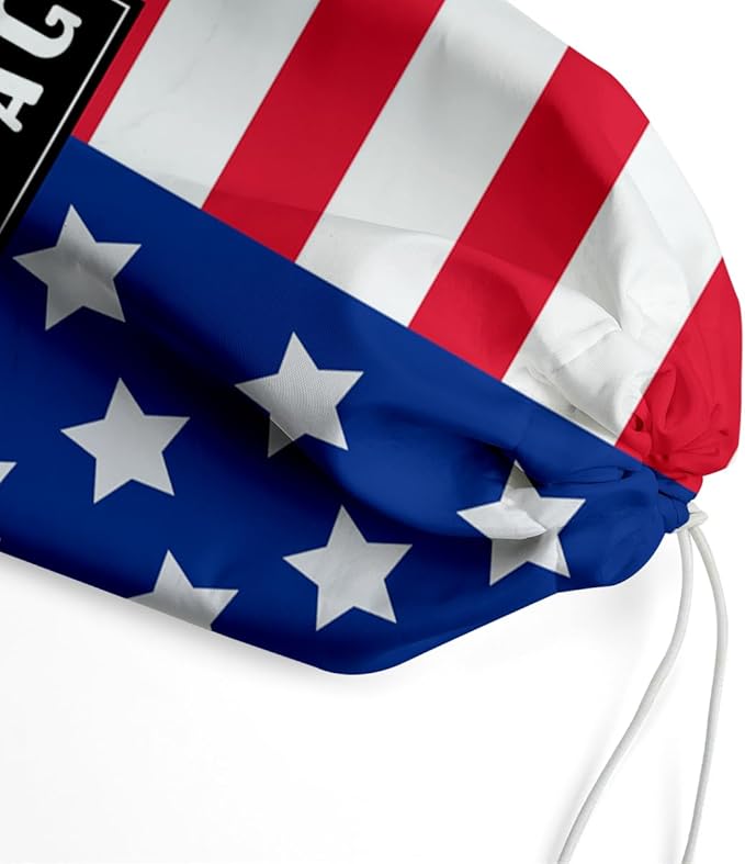 Plastic Bag Holder, Reusable And Washable flag style Plastic Bag Holders for Home Kitchen Travelling Camping Beach Decor, use 1 Pack,American flag Pattern